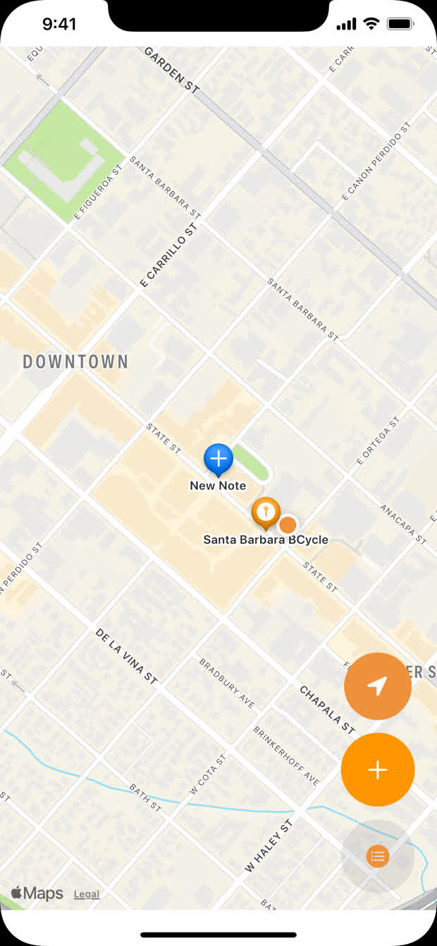 Quick save map screen